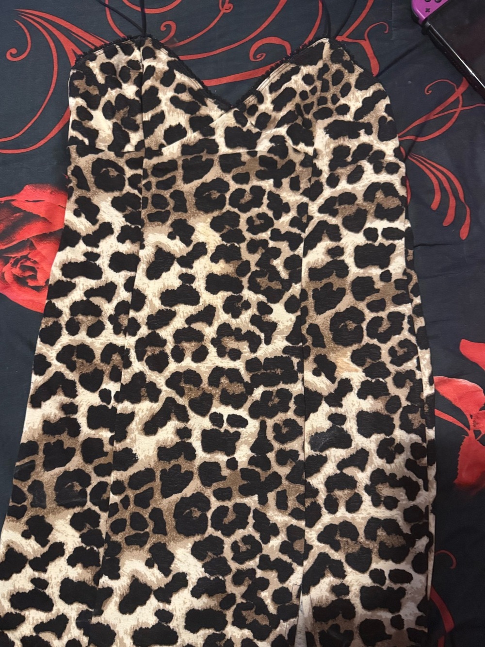 Forever 21 Leopard Print Mini Dress in Brown and Black